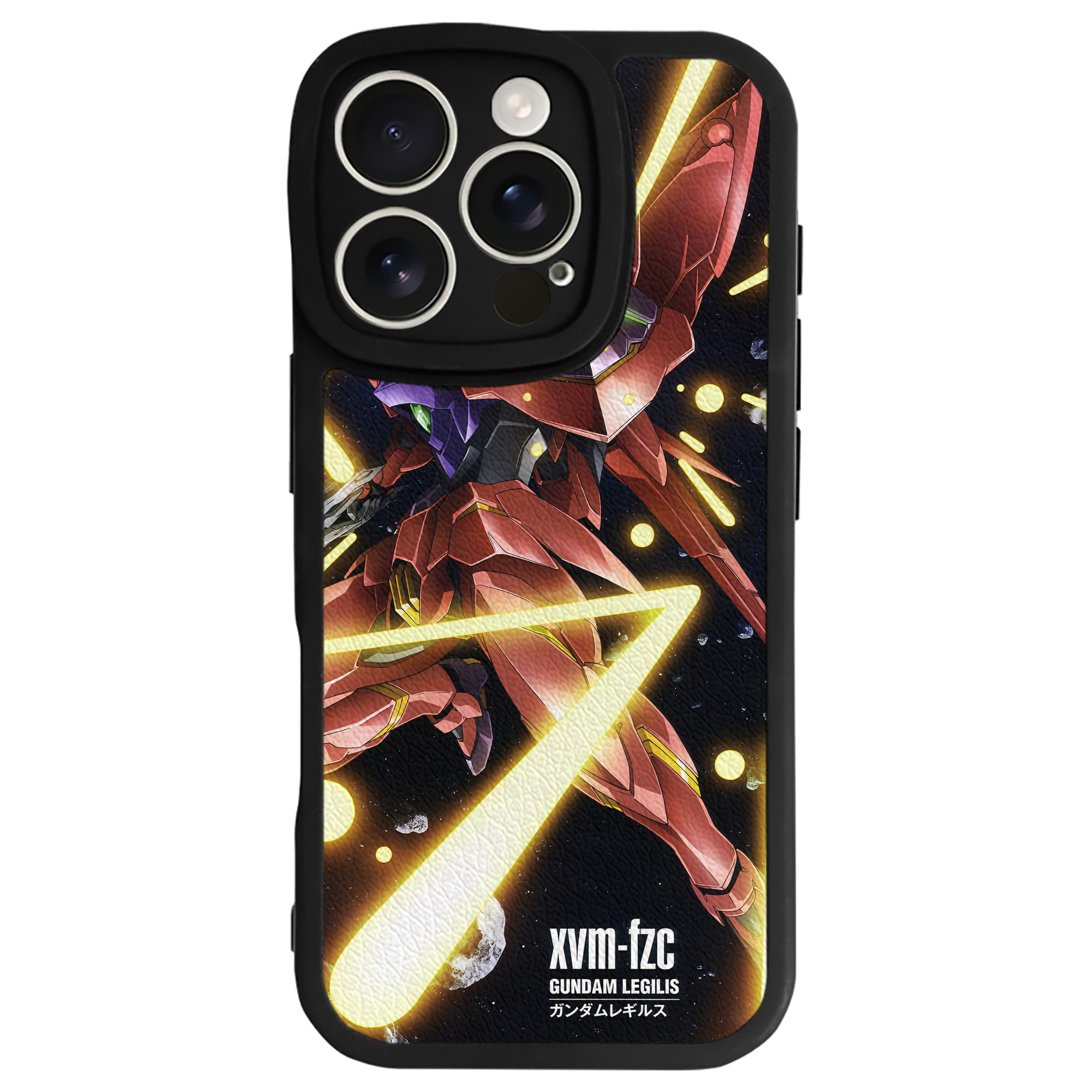 （画像用） 機動戦士ガンダム Mobile Suit Gundam 【iPhone 16シリーズ対応】シリコンスマホケース（レザー調） 材質：シリコン